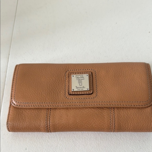Tignanello Handbags - *TIGNANELLO TAN LEATHER 7-1/2” WALLET